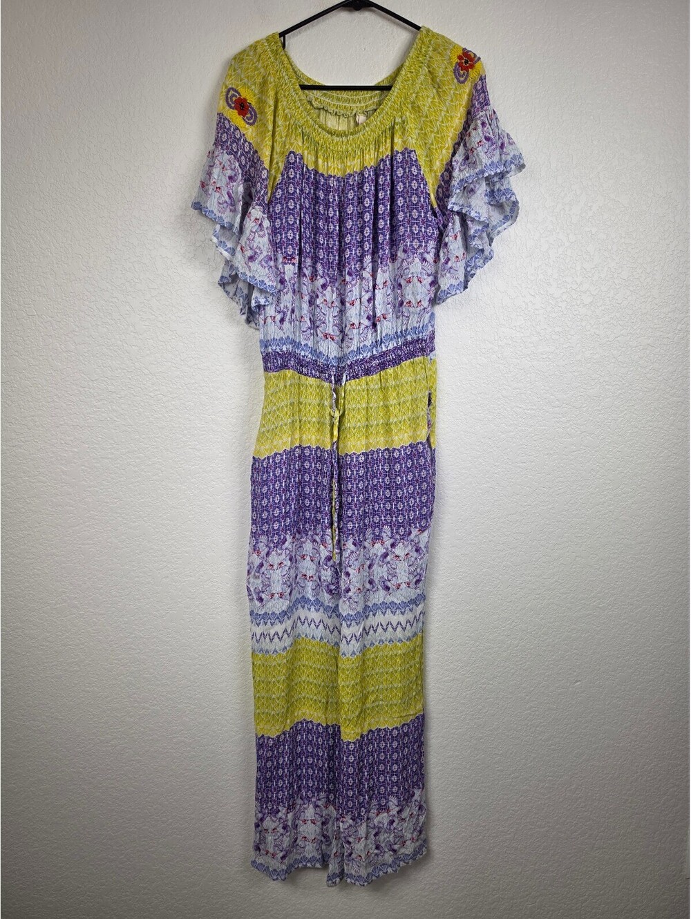 Anthropologie RAGA Bohemian Style Colorful Jumpsuit